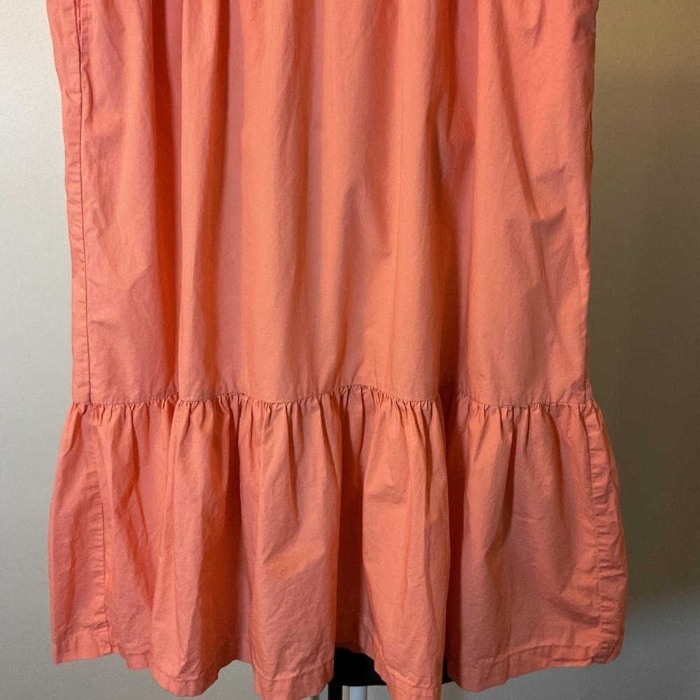 A New Day Coral Peach Tiered Maxi Skirt XL Pockets Boho Summer Midi Pink - Picture 4 of 7